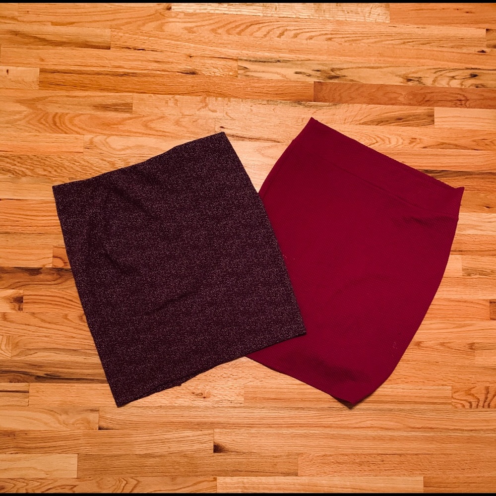 🍒Bundle🍒 Two Purple Pencil Skirts (XL)